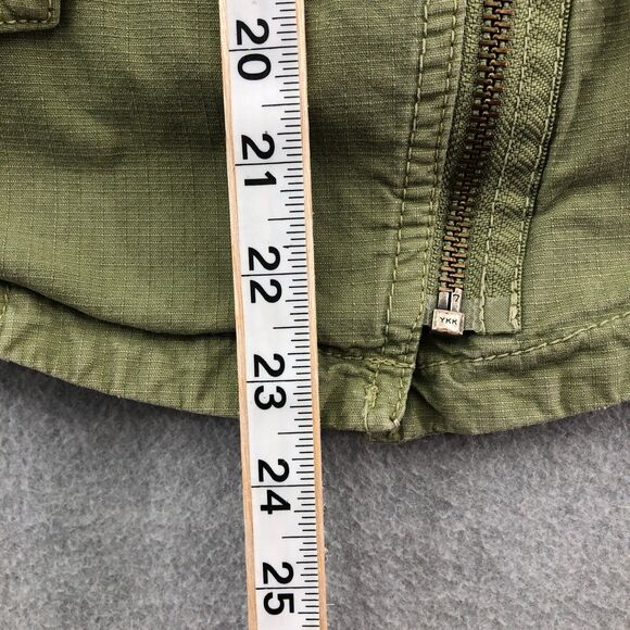 Madewell Safari Military Vest Womens Size XS Olive Green Rip Stop Cotton Spandex - Picture 7 of 16